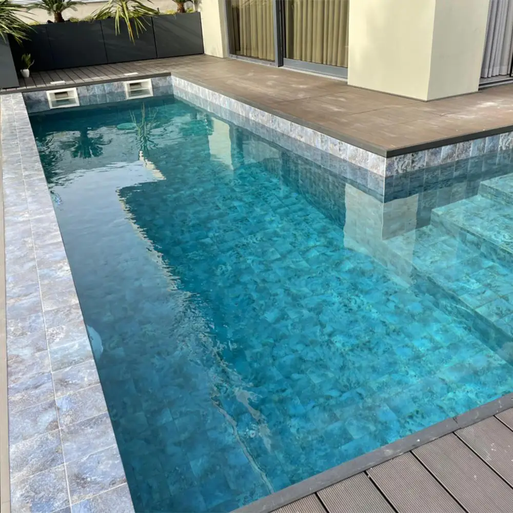 carrelage piscine bali bleu